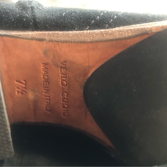 Aquatalia Women’s boots black suede Made In Italy Ankle Booties Boots Size 7.5US - Picture 10 of 12